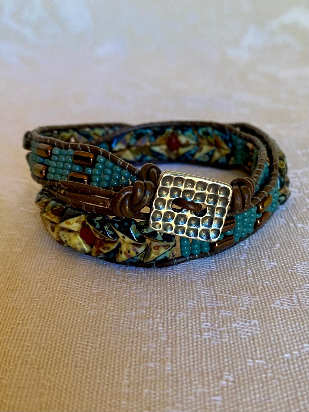Boho Beaded Wrap Bracelet